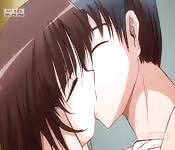 Erotischer Animefick mit jungem Paar